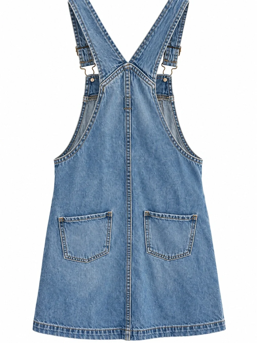 Girls’ GAP Light Blue Denim Button-Front Overall Dress